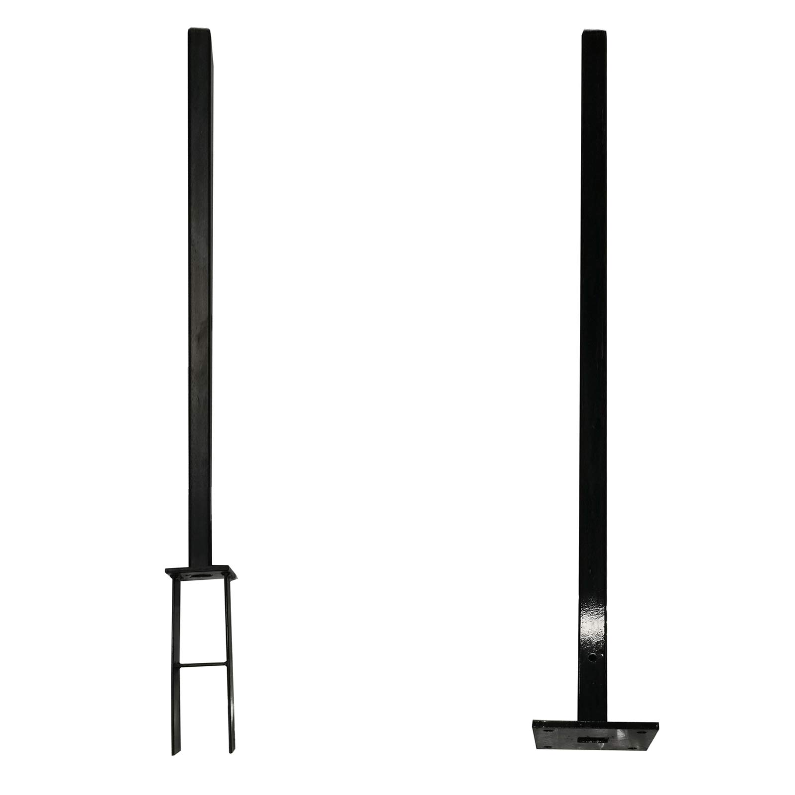 HORI WPC XXL Sichtschutz-Zaun, Steckzaun, Gartenzaun Komplettset beidseitig glatt 1x Schräg + 1x kl. Pfosten zum Aufschrauben Zaun: Grau I Pf.: Grau