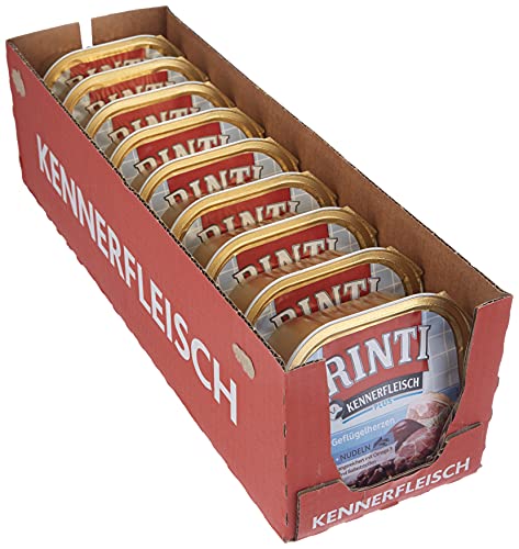 RINTI Kennerfleisch Geflügelherzen + Nudeln 9 x 300 g