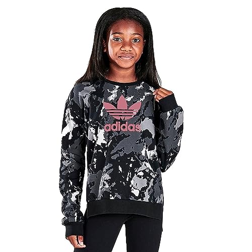 Sweatshirt adidas Originals Trefoil pour fille noir en taille M