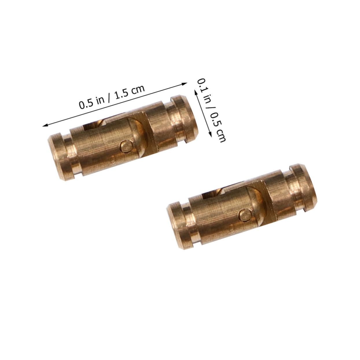 SEWOART 50pcs Duty Hinge Cylindrical Spring Hinge Brass for Jewelry Box Ring Box Handles Case Hinges