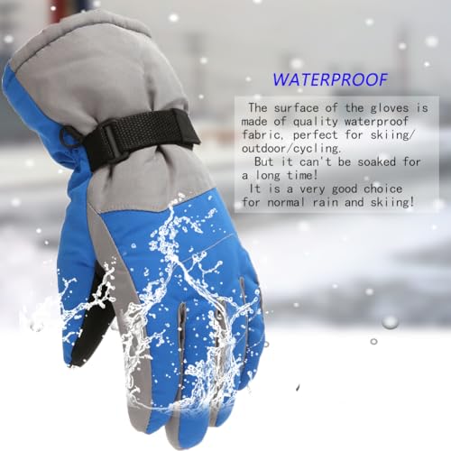 Winter Gloves for Kids Waterproof Boys Girls Cute Snow Ski Gloves，Trendy Children's Gloves3