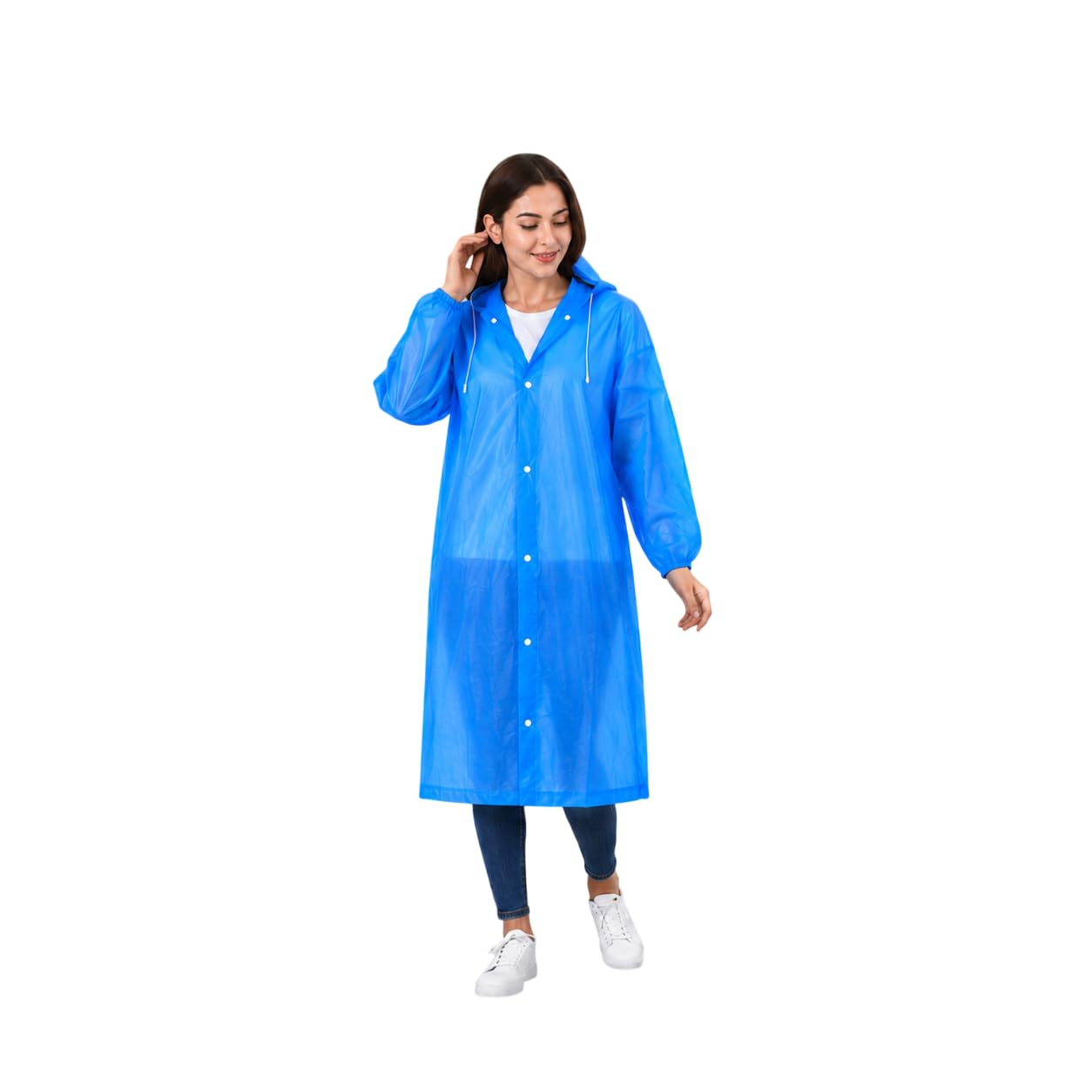 Rain Coat with Hood Blue-image-45