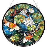365CUSGIFTS Atrapasueños de peces Koi para colgar en la ventana, regalos de Navidad y Acción de Gracias