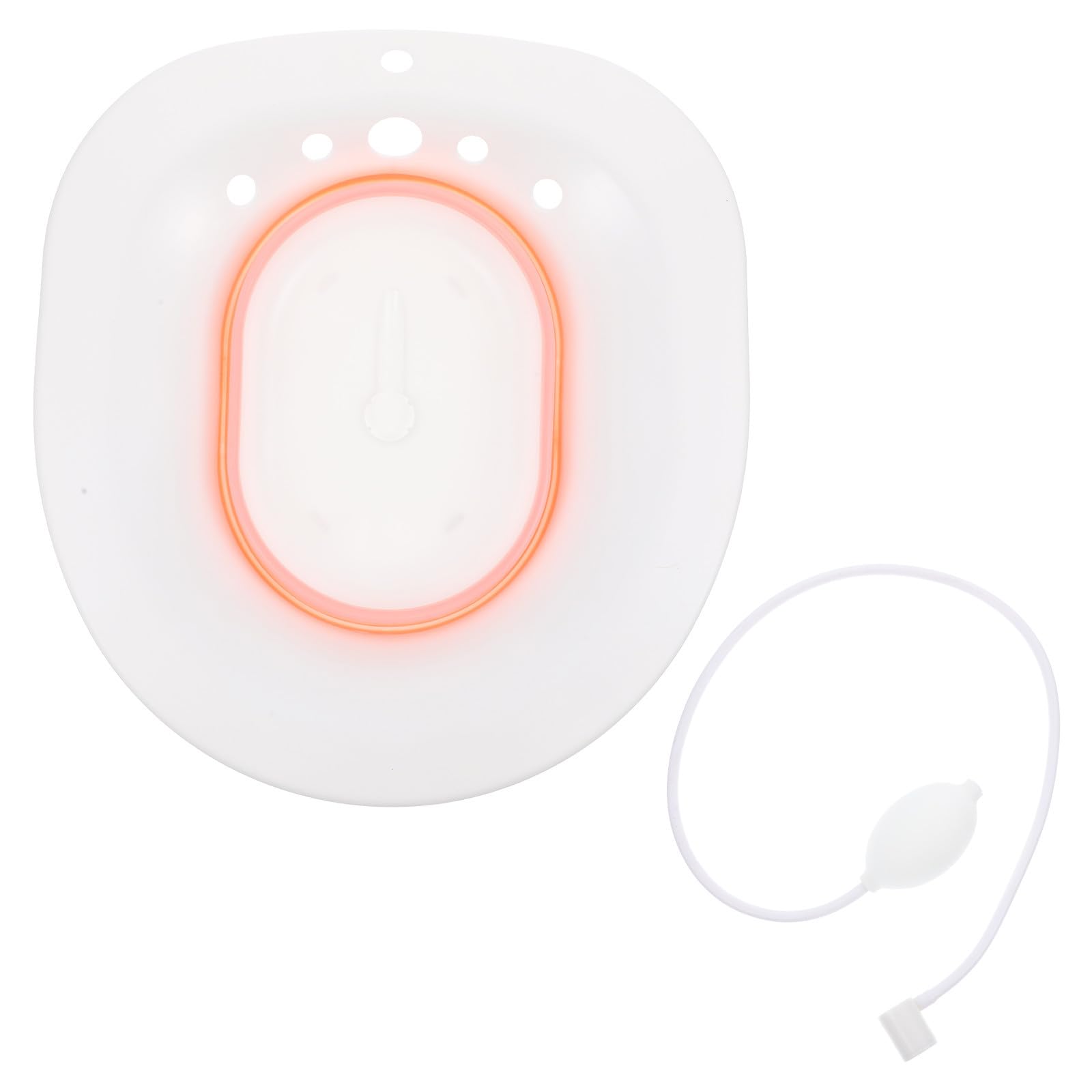 Bassin de bain de siège pliable en PP avec bord lisse ergonomique