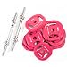 Dumbbells Set with 30lb Weight Plates: BodyRock Free Weights Home Gym Equipment - Dumbbell Sets with Two Solid Steel Threaded Dumbbell Handles and Collars, Four 5 lb Weights and Four 2.5 lb Weights