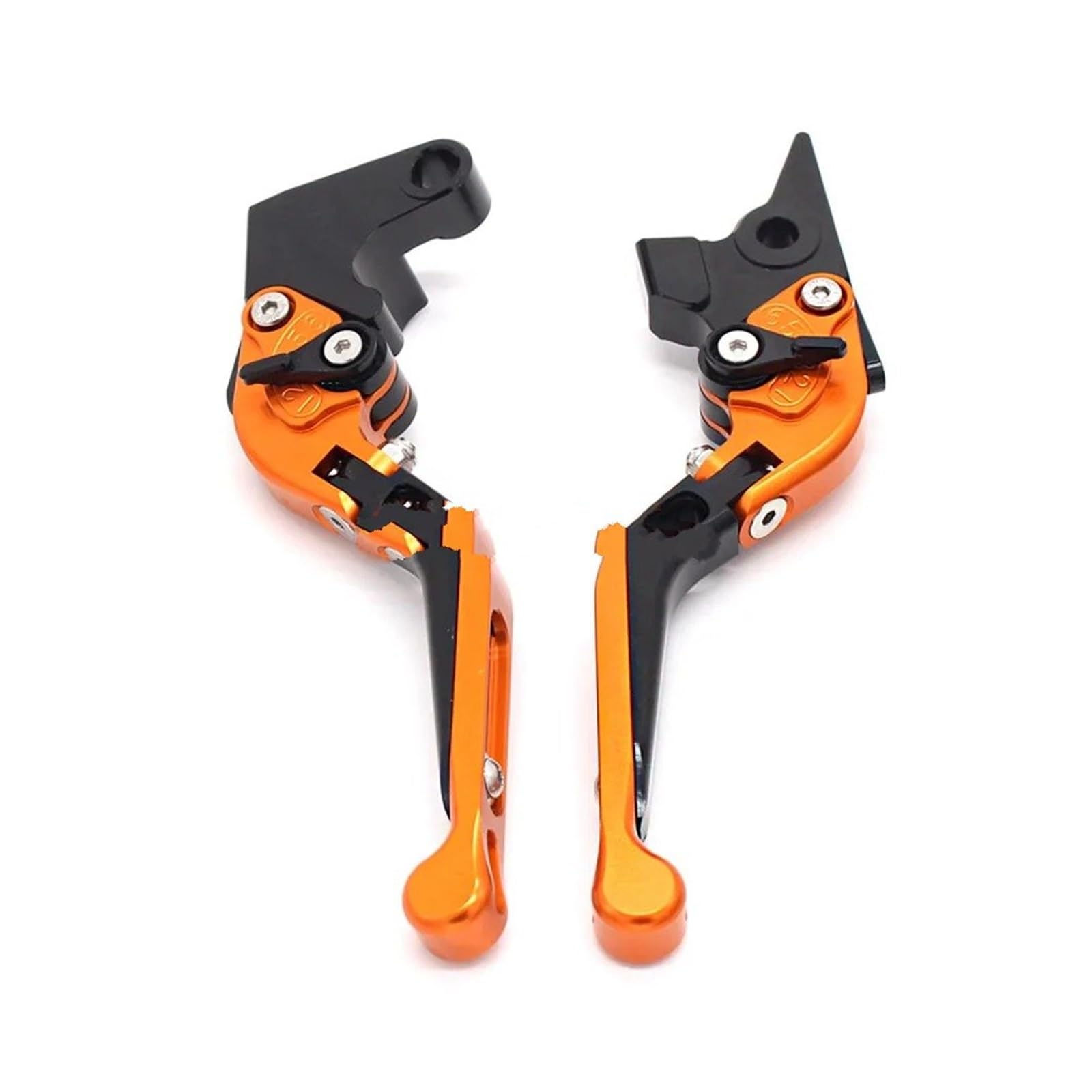 JWQEBNS Motorcycle Brake Clutch Levers for GSXR 600 750 1000 K1 K2 K3 K4 K5 K6 K7 K8 K9 Motorcycle Accessories CNC Adjustable Folding Brake Clutch Levers(Orange)
