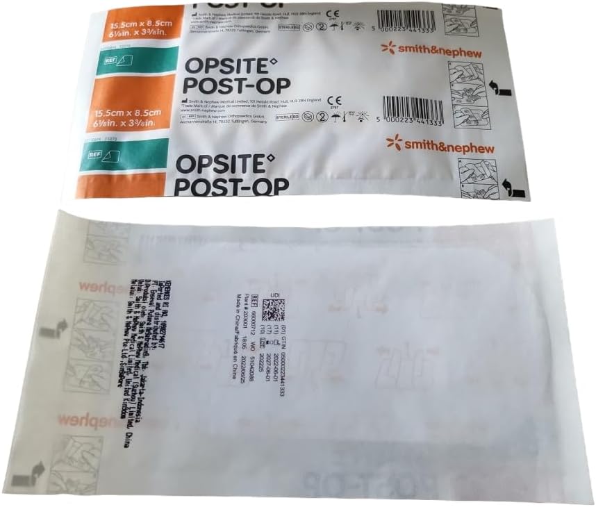 Opsite Post-Op 15.5cm x 8.5cm Adhesive Film Island Dressing, Pack of 10