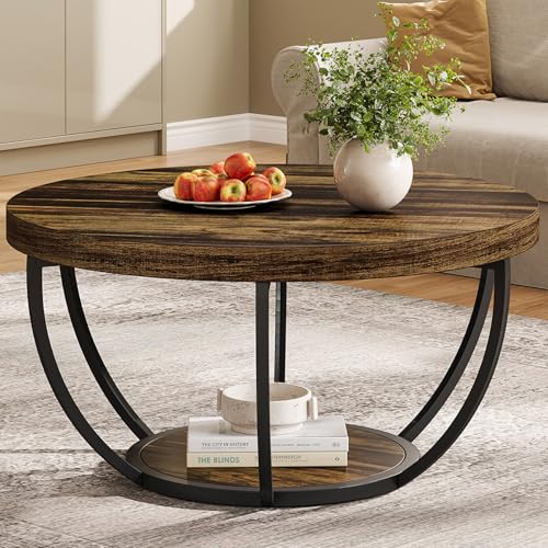Tribesigns Round Coffee Table, 31.7