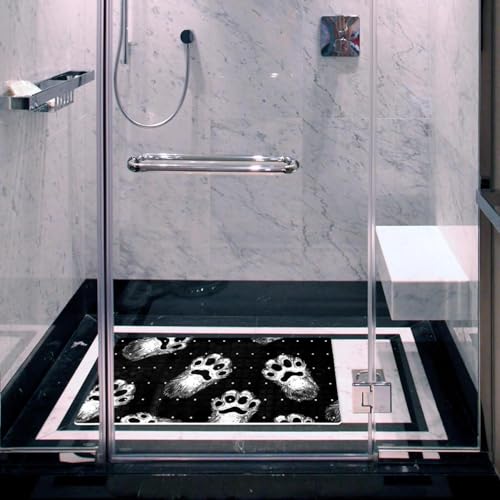 Tapis de bain antidérapant extra long séchage rapide en PVC avec ventouses - 7
