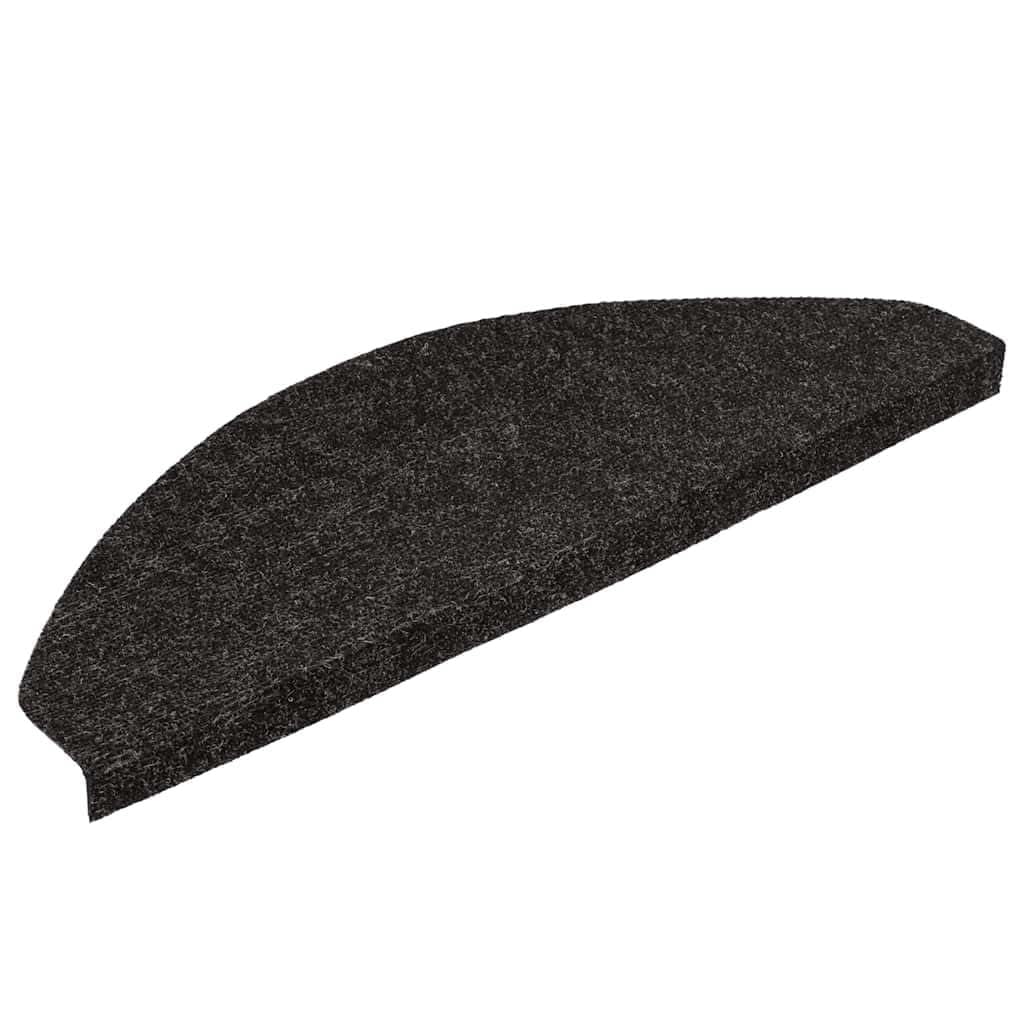 Samoprzylepna mata schodowa 20 sztuk czarna 56x17x3 cm ślizgowa