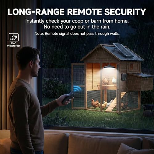 Image of Solar Shed Lights Indoor Outdoor, 3200LM Motion Sensor Pendant Light Daytime Available with Remote & Button Control, IP65 Waterproof 4 Lighting Modes for Barn Garage Gazebo Chicken Coop Shop - 1 Pack