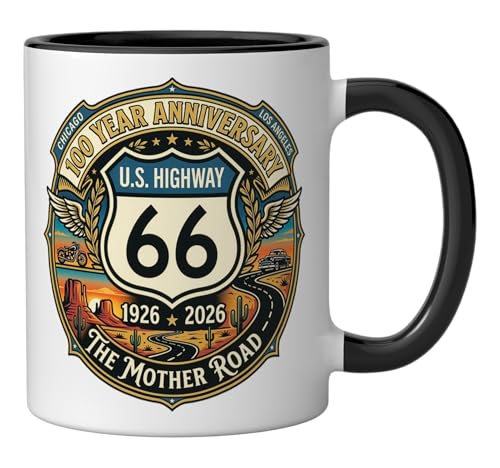 Taza cerámica vintage conmemorativa Highway 66 11 oz miniatura 2