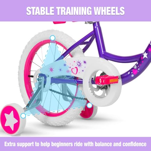 Yventix 14 Inch Girls Bike Purple