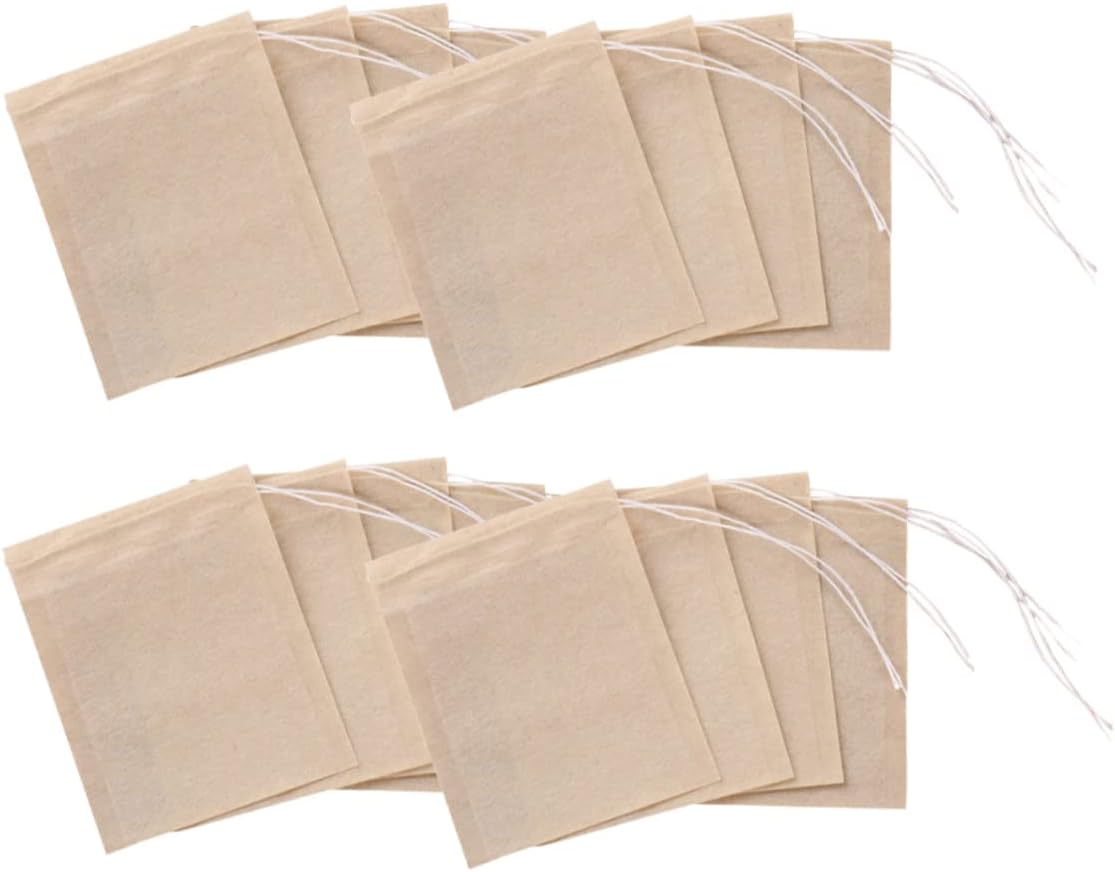 Ciieeo 600pcs Drawstring Tea Filter Bags Disposable Paper Tea Bags and Coffee Natural Pulp and Spice Infusion