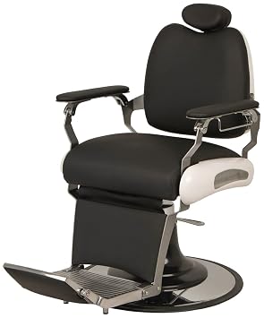 Buy-Rite Cadillac Barber Chair Hydraulic Reclining Black Vinyl