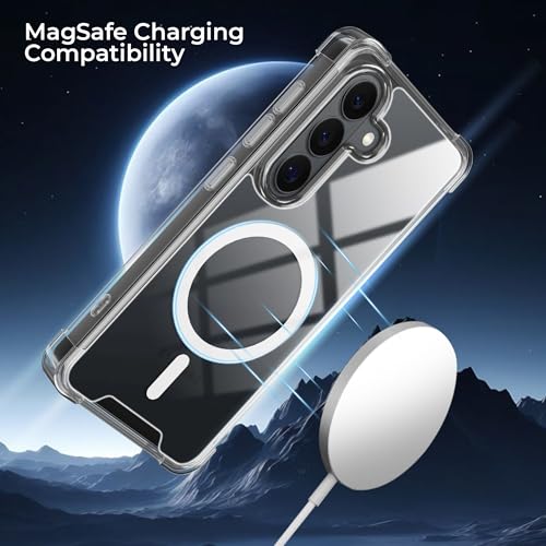 Image of A rtistque Clear Back Cover Case for Samsung Galaxy S26 5G | Compatible with Mag-Safe | Premium Cover | Shockproof TPU Bumper | Slim Protective Design | Samsung Galaxy S26 5G Back Cover - Transparent