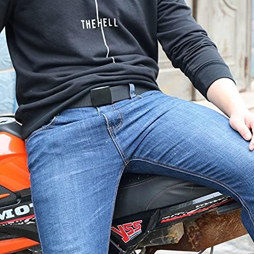 WYuZe 3 Pack Nylon Belts for Men, Metal-free Lightweight Military Belt Web 1.5" Adjustable for Jeans Casual Pants - Image 4