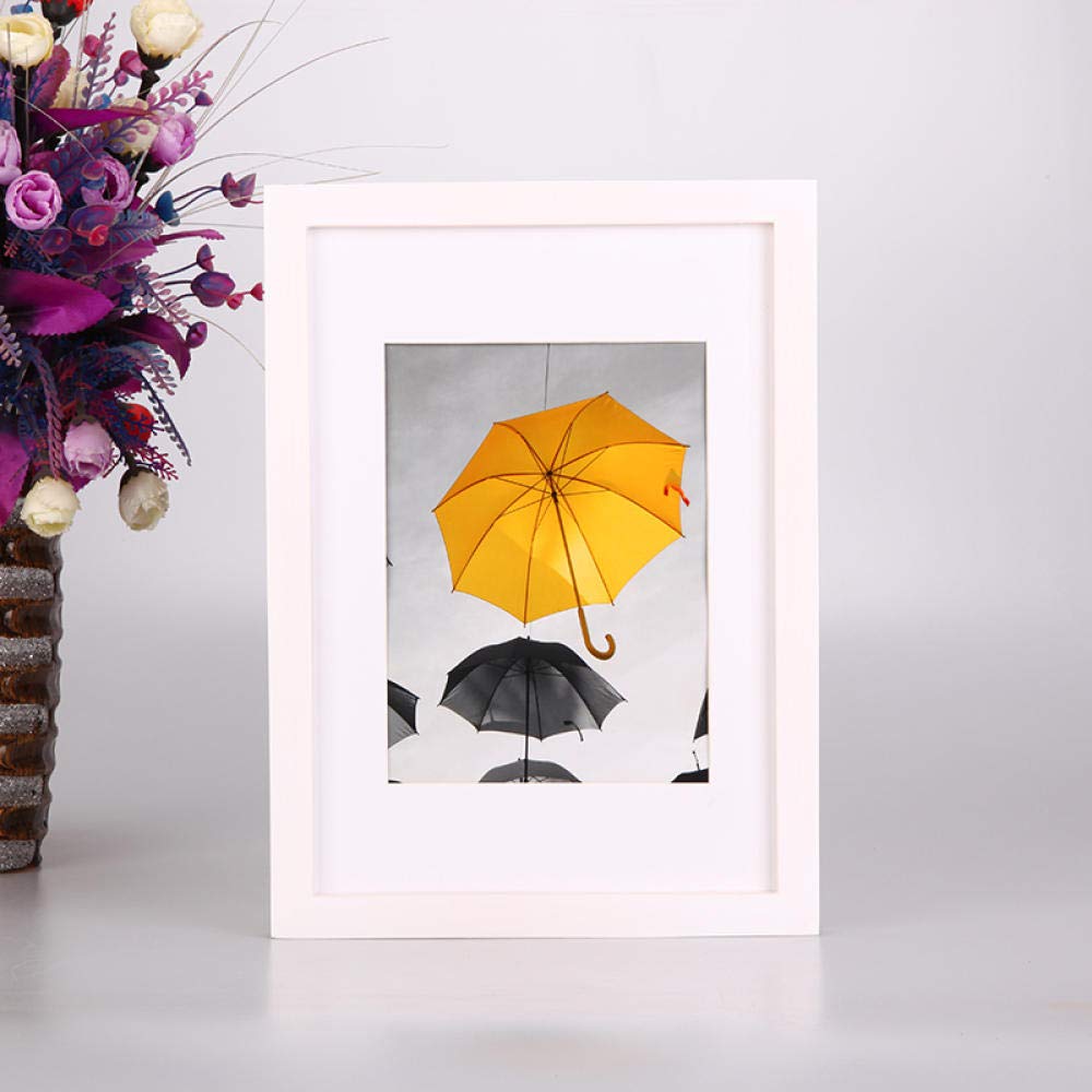 Bilderrahmen Bildergalerie Modern Massivholz Hängende Wand Weiß 27,9X35,4cm