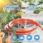 HUANCHAIN 12/3 Gauge Heavy Duty Outdoor Extension Cord 50 ft Waterproof with Lighted end, Flexible Cold-Resistant 3 Prong Electric Cord Outside, 15Amp 1875W 12AWG SJTW, Orange, ETL