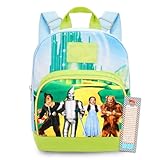 Wizard of Oz Mini Backpack - 10" Exclusive Woven Small Backpack with Front Pocket and Bookmark Bundle | Adjusts to Fit Adults, Teens, Kids