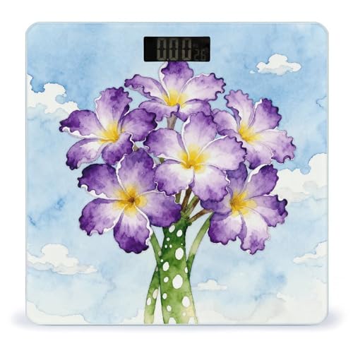 Báscula Digital para Baño Tropical Flowers Precisa y Estable