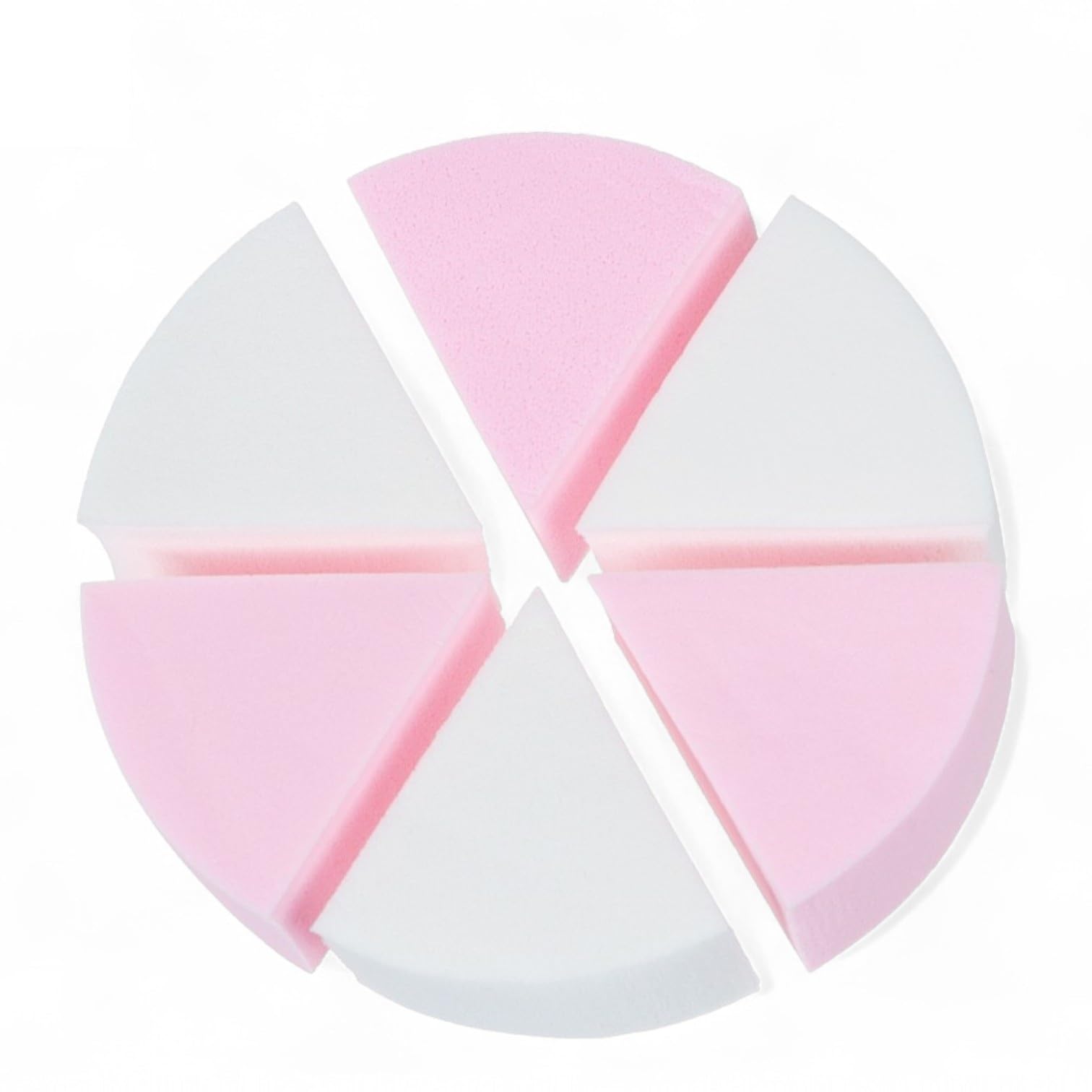 MESKIN Round Beauty Blender – Flawless Makeup Triangle Shape Sponge for Even Application, Soft & Durable (Multicolor, 6Pcs)-image-8