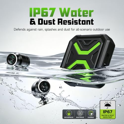 NINEYIN Dual-2K EIS Motorcycle Dash Cam