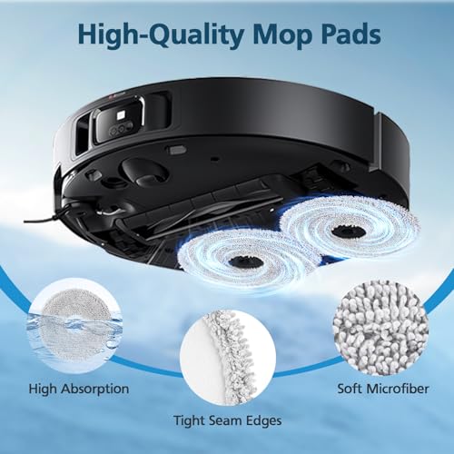 Image of HASTHIP 6Pcs Mop Pads for Dreame L40 Ultra /X40 Ultra /X50 Ultra /L50 Ultra /L10S Ultra / L10s Pro Ultra Heat, Replacement Parts Compatible with Dreame L10S Ultra Gen2 /L40S Ultra /X30 Ultra /L10 Ultra