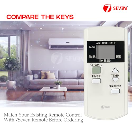 Image of 7SEVEN Compatible for Panasonic AC Remote Original 44 Model 1 1.5 2 Ton Split or Window Air Conditioner