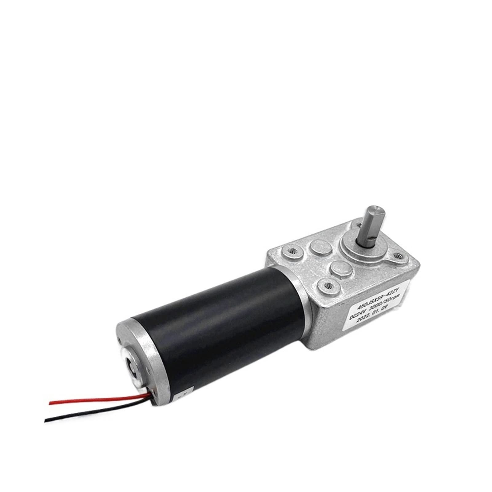 Motor de engranajes de CC de tornillo sin fin y eje de 90 grados para cortinas automáticas