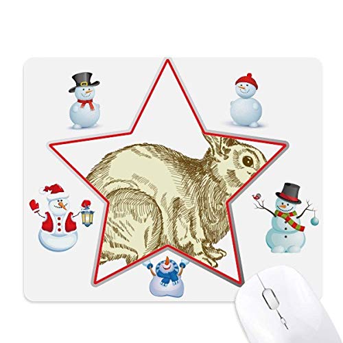 Tapis de souris lapin de pâques pour bureau déco et confort