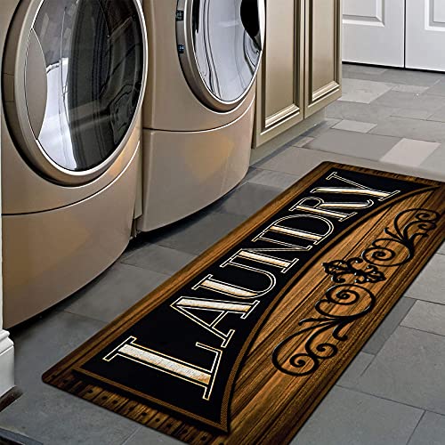 Tapete corredor lavadero 20 x 48 pulgadas impermeable caucho