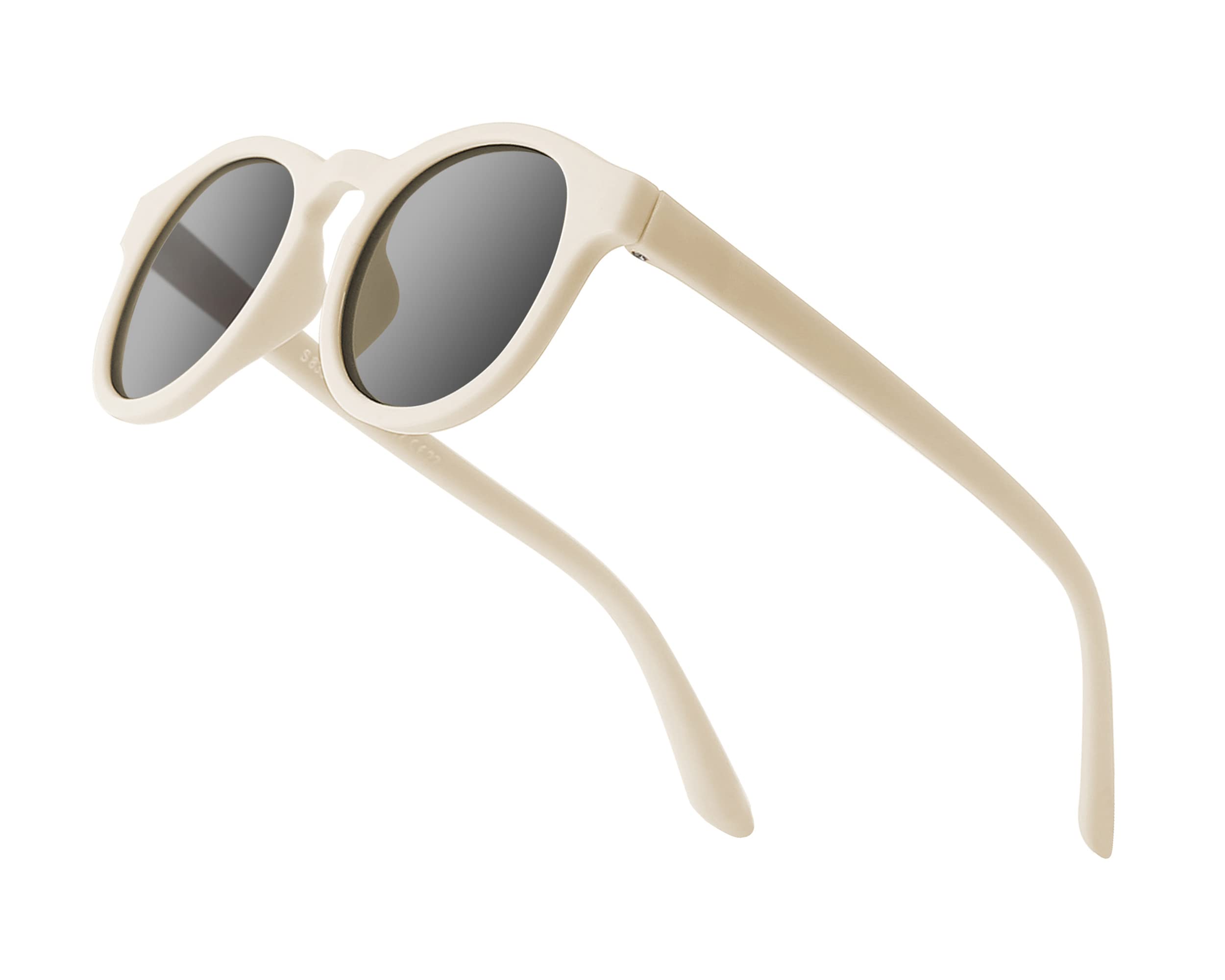 BIFADA Gafas de sol para bebé con correa, 100% protección UV, marco flexible para bebés recién nacidos, lentes de sol flexibles para niñas y bebés de 0 a 2 años, beige