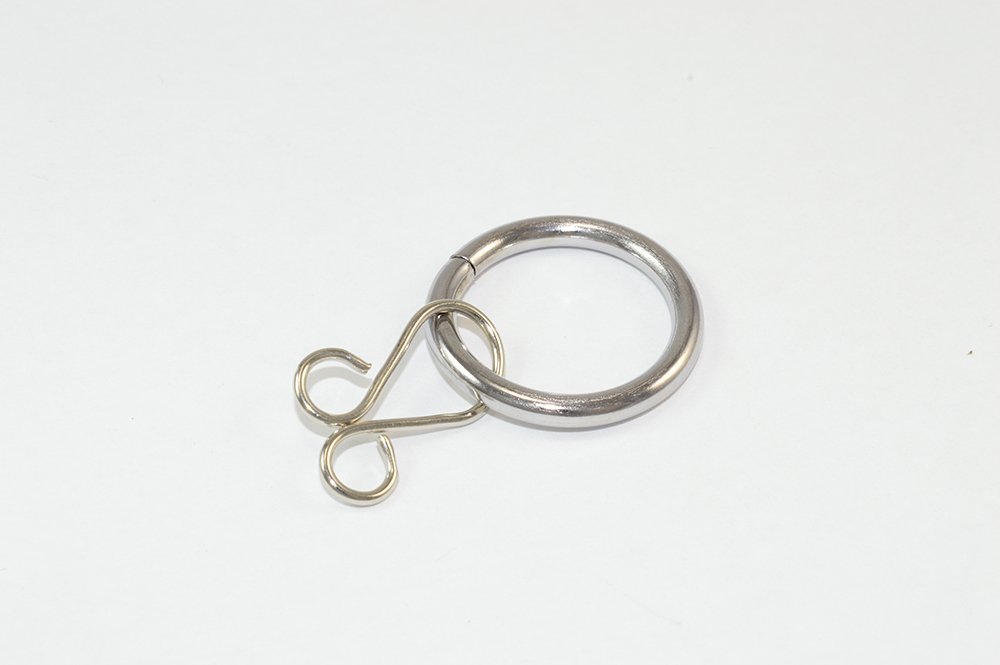 30 x Curtain Drape Rod Rings Loose Eye Chrome CP Steel ID 20mm - OD 26mm