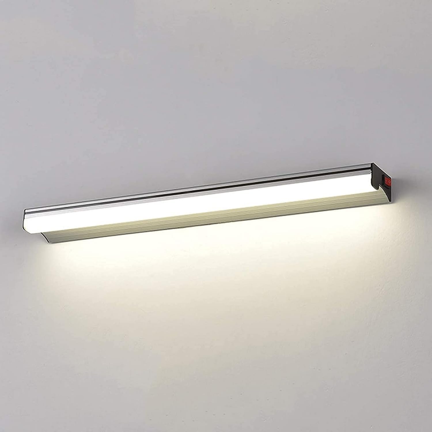 Lampe de miroir LED en aluminium au design moderne et épuré