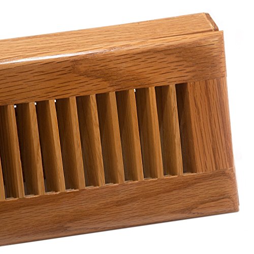 Accord Aobbol18 Oak Baseboard Register, 18-Inch(Duct Opening Measurement), Light Finish #TOP5
