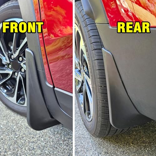Image of XUKEY Mud Flaps for Chevrolet Trailblazer 2020-2025, TPO Plastic All Weather Splash Guards, Front and Rear, No Drilling Required, 4-Piece Set