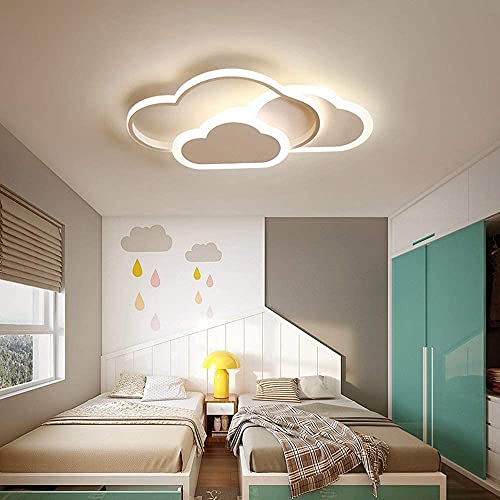 Plafonnier LED nuage dimmable avec télécommande pour chambre enfant
