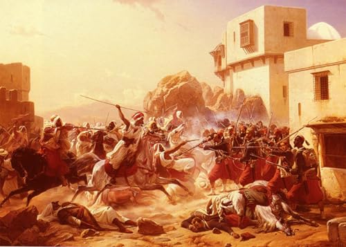 Tableau le dernier combat de Niels Simonsen Impression d'art sur toile déco 60x90cm