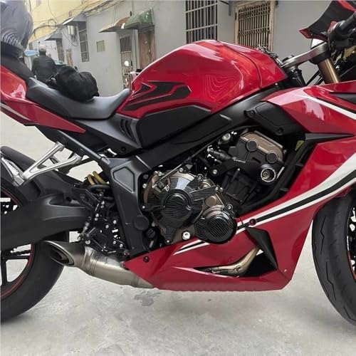 Cubierta de motor para CB650R protector de estator en aluminio resistente texturizado 5