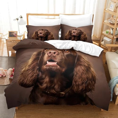 Housse de couette douce bourgeons lit double sans repassage - 3