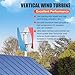 3000W 24V Vertical Wind Turbine Maglevs Wind Generator With Controller, 3 Blade Wind Generator Kit,Home Winds Power Turbine Generators For Boats, Gazebos, Cabins, Homes Or Industrial