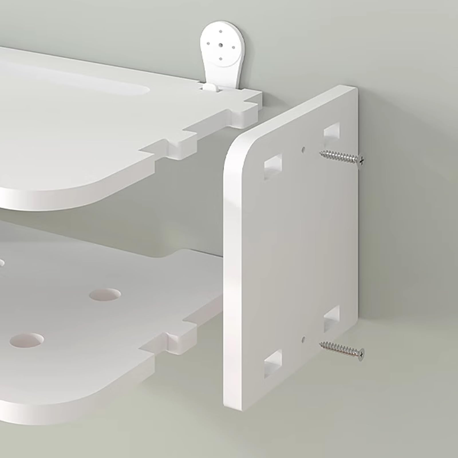 Support mural respectueux de l'environnement, design rationnel pour routeur WiFi mobile anti-cernes pour salon, TV, vert, 40 x 19,5 x 13 cm – Solution peu encombrante