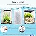 ELCCOTYA Small Aquarium Filter Cartridges Replacement Compatible with Tetra Whisper 3i Internal Filters, Frameless Design Filter Refills Work with 3-10 Gallons Small Fish Tank