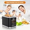 Amazon.com: Touch screen Toaster 2 Slice Digital Timer Toasters with 6 ...