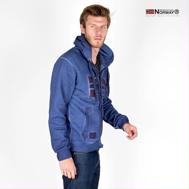 Geographical Norway Golivier Men Sweatshirt à Capuche Homme