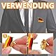 15 Stück Deutschland Anstecker, Deutschland Pin, Fahnen-Design Anstecknadeln für Fans