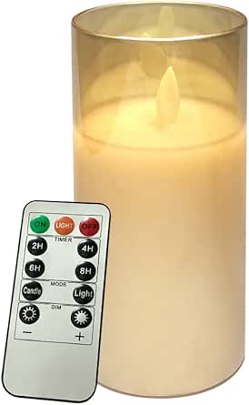 Candela Elettrica Senza Fiamma A Forma Di Lacrima - Ricaricabile USB, Con Telecomando, Effetto Tremolio - Foto 4