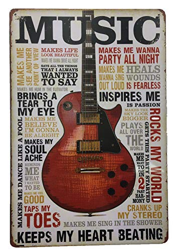 AIQIBAO Metal Vintage Tin Sign Decor-Rock Festival for Movie House Bar Pub Funny Wall Retro Art Sign 12