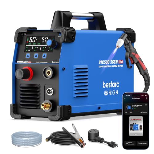 Image of Bestarc 50A Plasma Cutter Machine, BTC500 5Gen 110V /220V, 2 /3'' Max Cut
